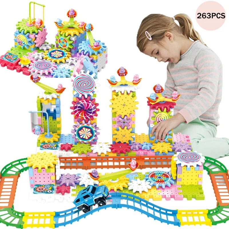 3D Gears Building Blocks Toy