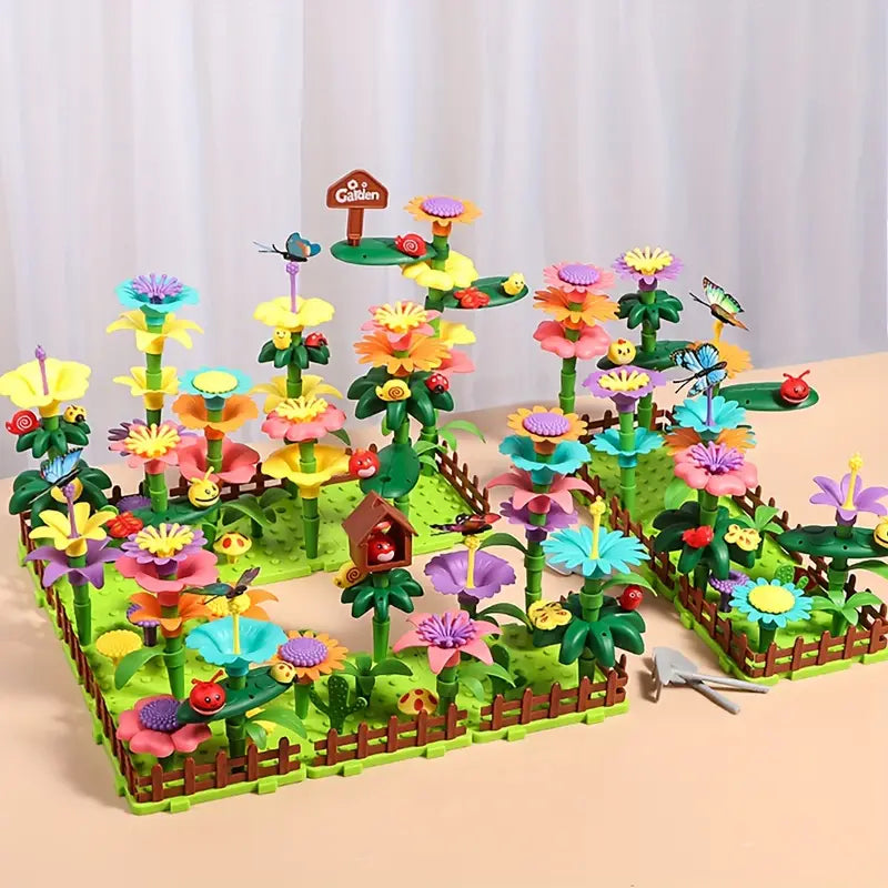 DIY Flower Building Blocks - (Birds + Flowers Set)