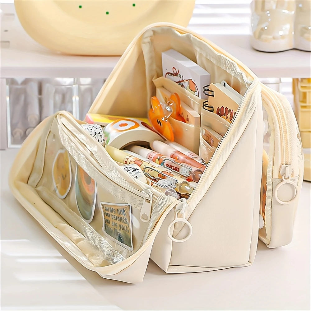 LuxeHold™ – Portable Multi-Layer Makeup Bag