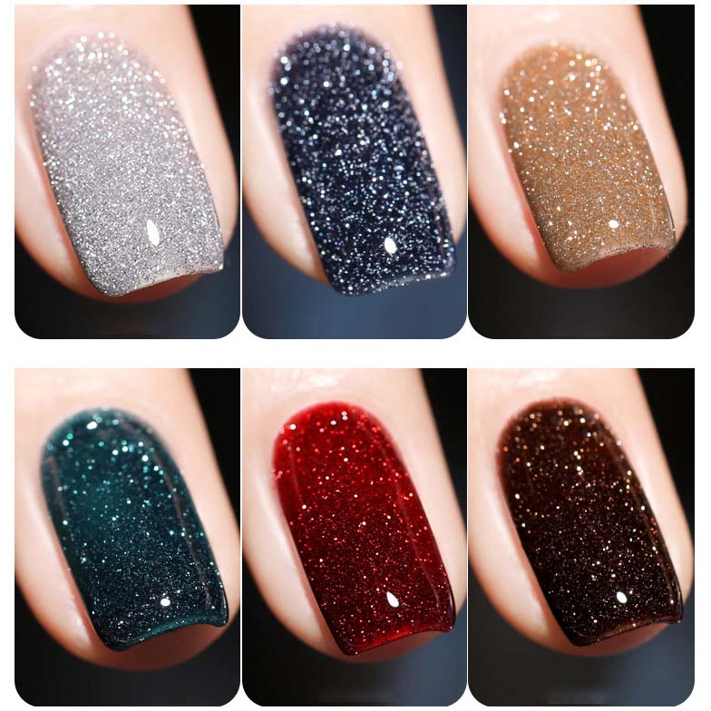 Diamond Reflective Glitter Nail Gel Polish