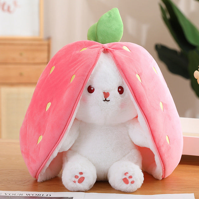 Cosplay Strawberry Carrot Rabbit Plush Toy™