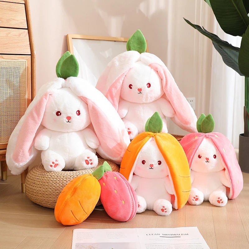 Cosplay Strawberry Carrot Rabbit Plush Toy™