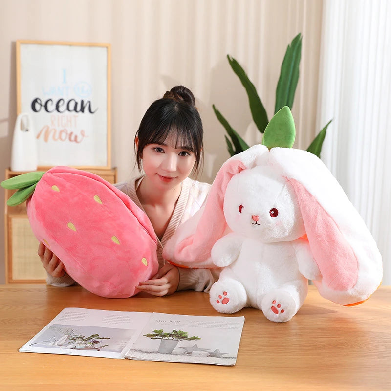 Cosplay Strawberry Carrot Rabbit Plush Toy™