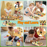 Thumbnail for Montessori™ | Interactive LED Sensory Wooden Toy for Kids