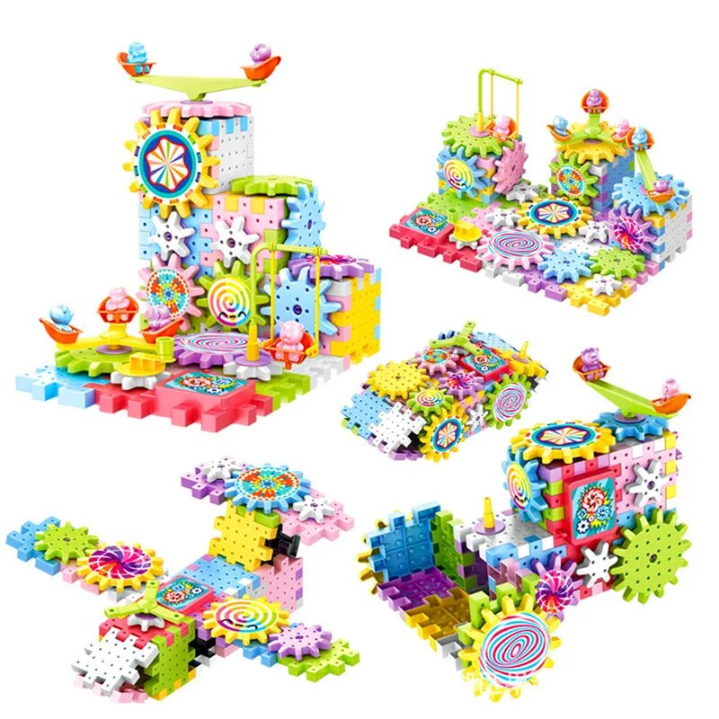 3D Gears Building Blocks Toy