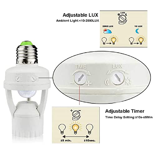 Motion Light Socket – Smart E27 LED Switch Adaptor (110V-220V)