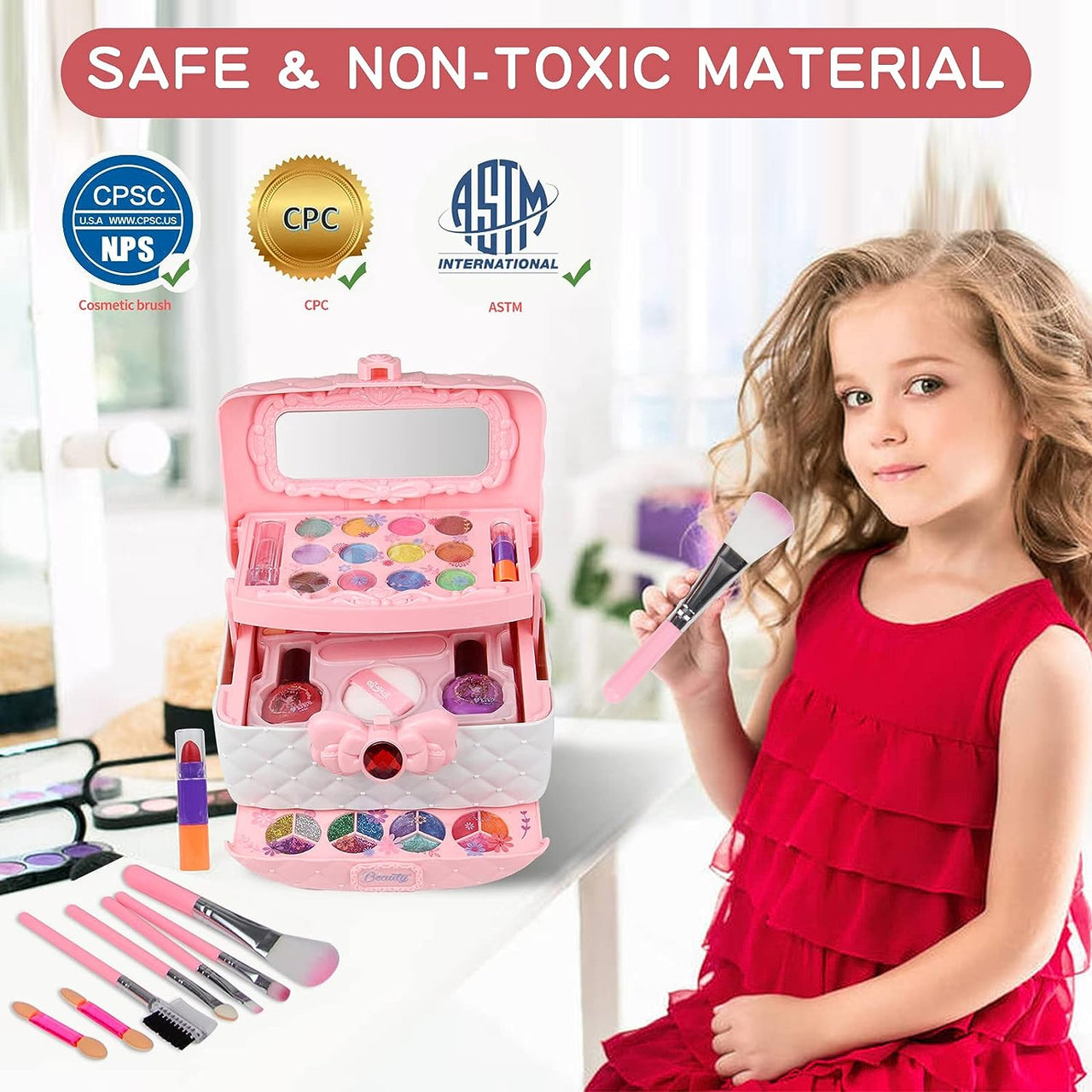 Kids Pretend Play Makeup Set