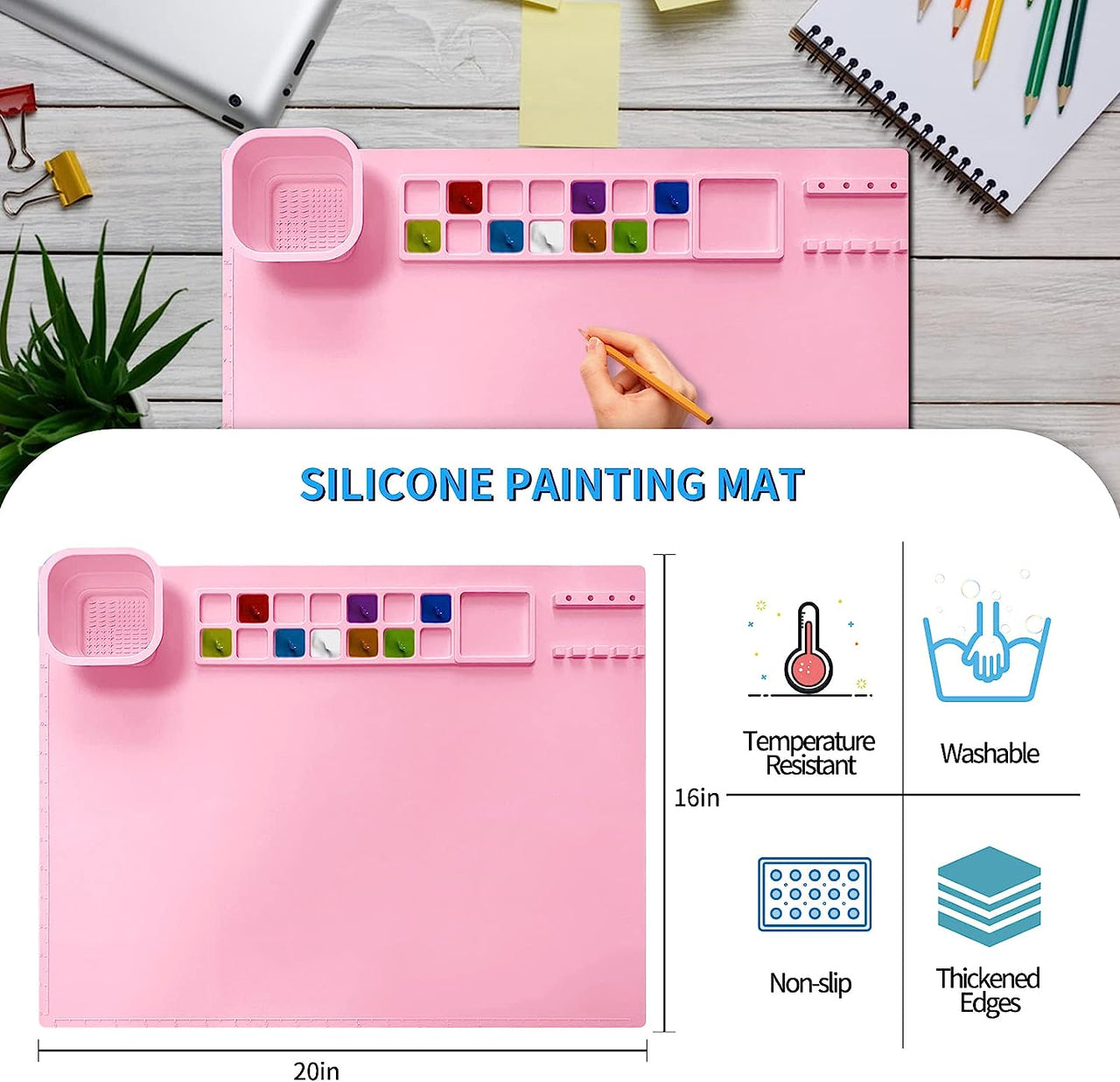 Multifunctional Silicone Artist Mat