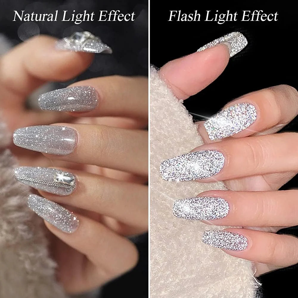 Diamond Reflective Glitter Nail Gel Polish