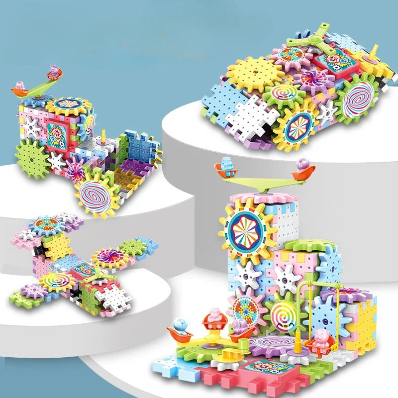 3D Gears Building Blocks Toy