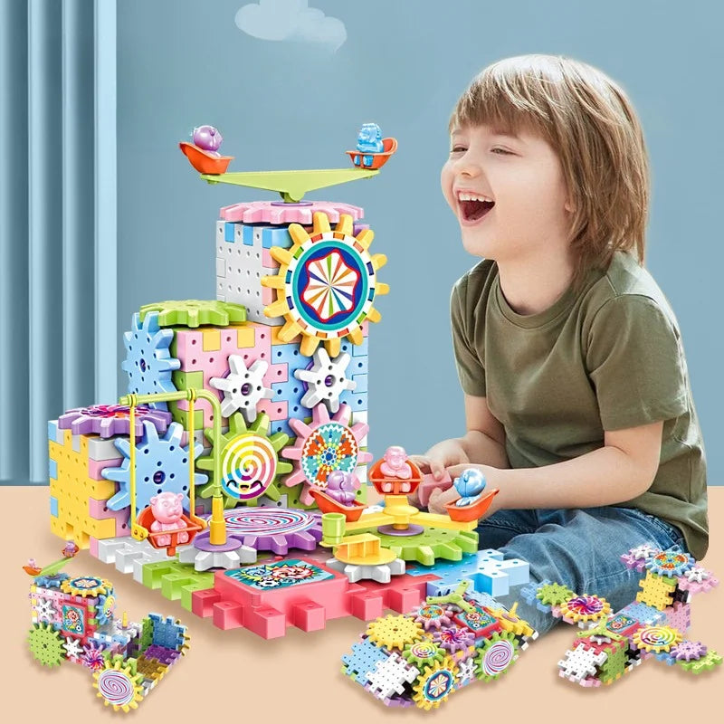 3D Gears Building Blocks Toy