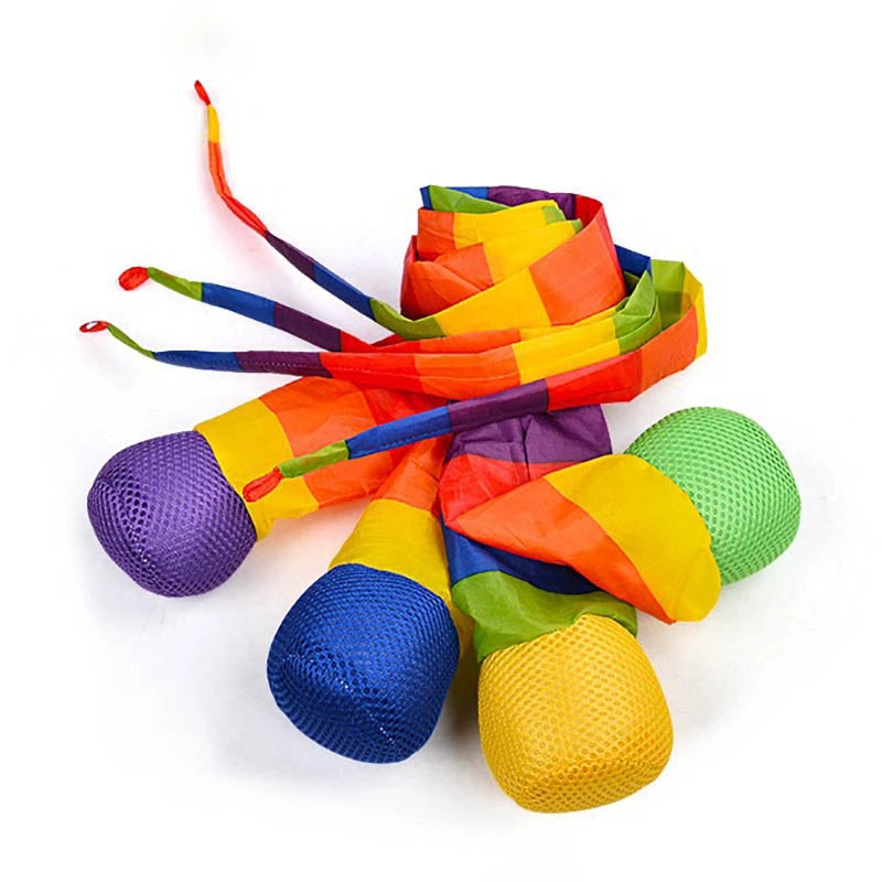 Rainbow Ribbon Ball - Outdoor Sensory Toy (Set of 2)