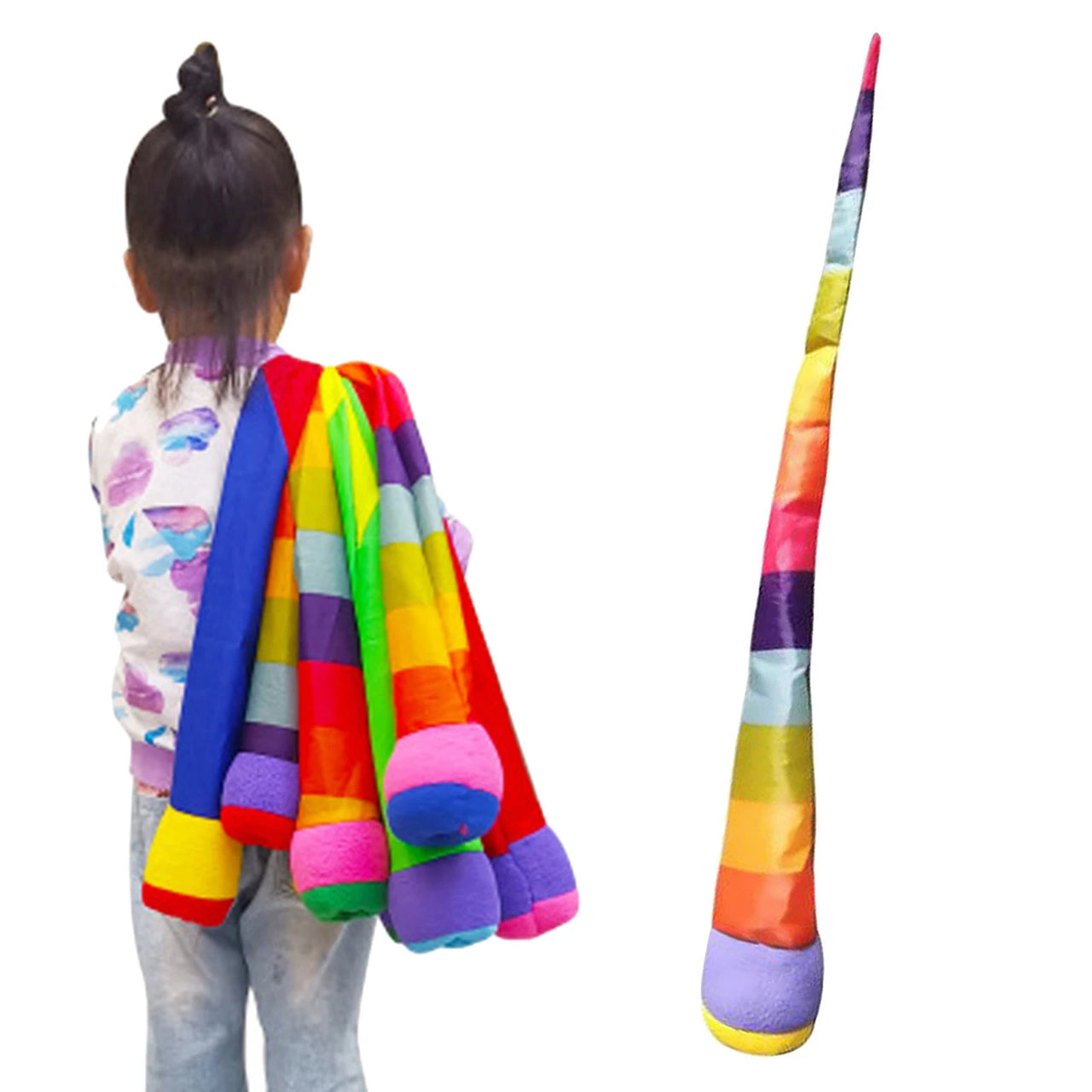 Rainbow Ribbon Ball - Outdoor Sensory Toy (Set of 2)