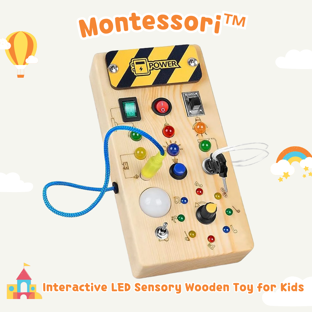 Montessori™ | Interactive LED Sensory Wooden Toy for Kids