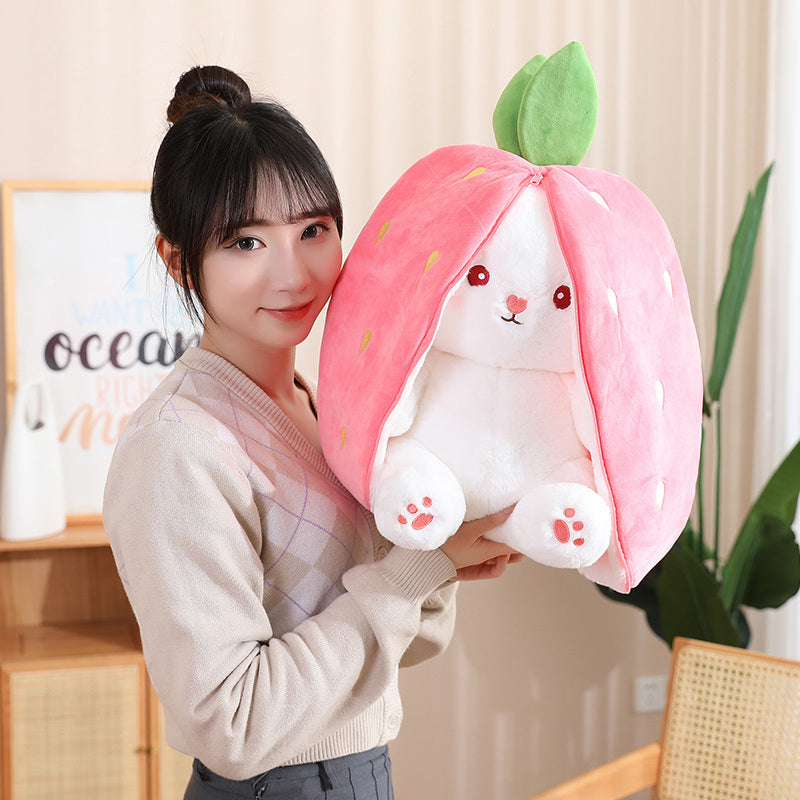 Cosplay Strawberry Carrot Rabbit Plush Toy™