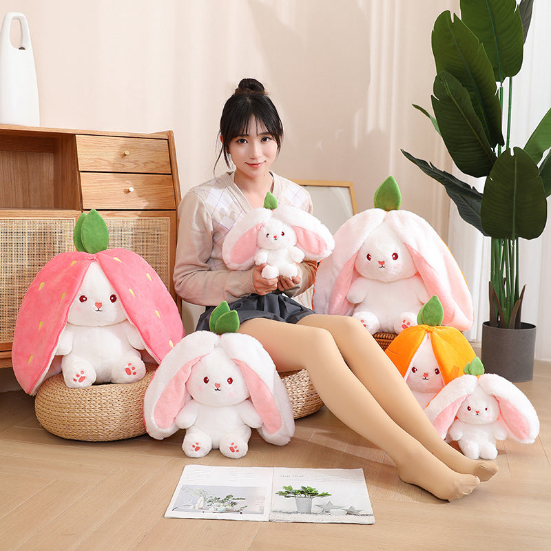 Cosplay Strawberry Carrot Rabbit Plush Toy™