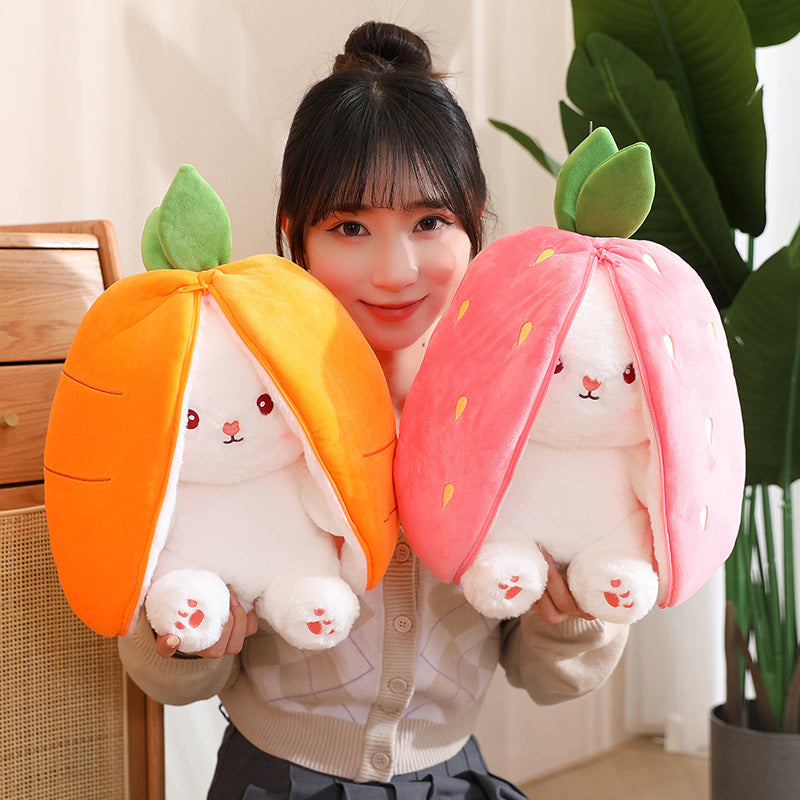 Cosplay Strawberry Carrot Rabbit Plush Toy™