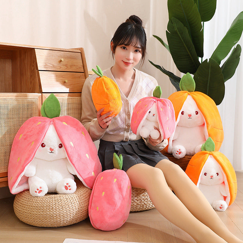 Cosplay Strawberry Carrot Rabbit Plush Toy™