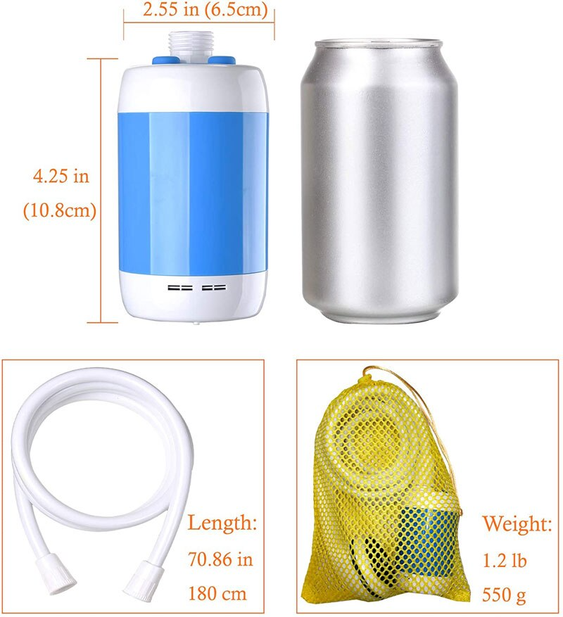 Portable & Rechargeable Camping Shower