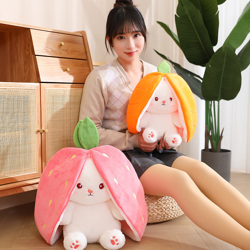 Cosplay Strawberry Carrot Rabbit Plush Toy™