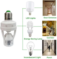 Thumbnail for Motion Light Socket – Smart E27 LED Switch Adaptor (110V-220V)