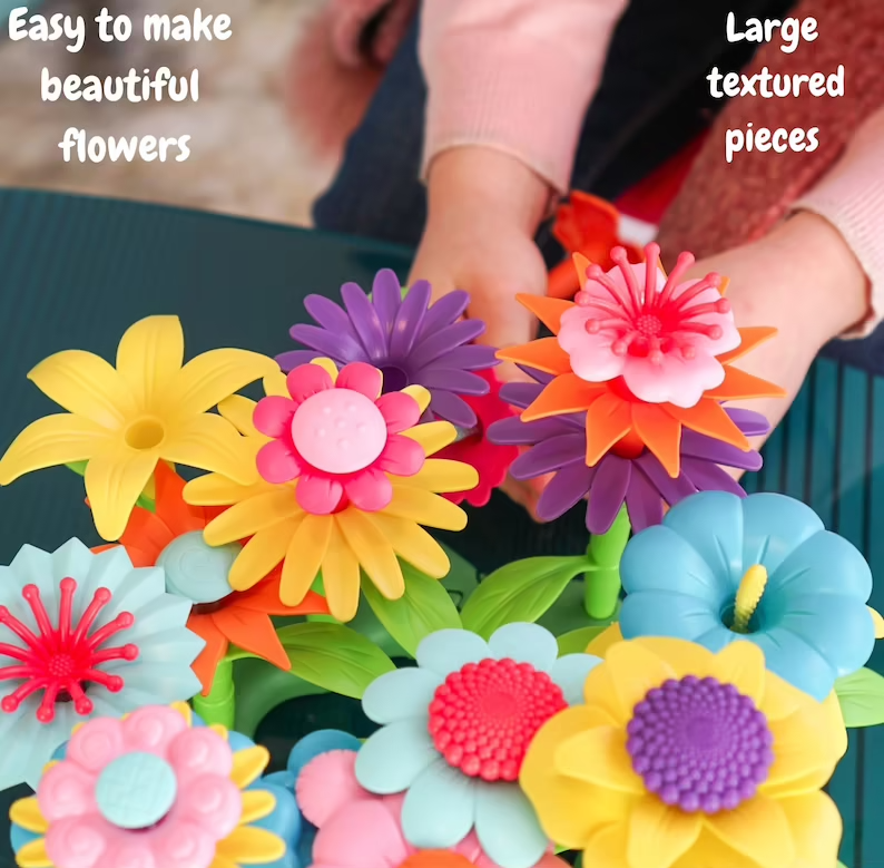 DIY Flower Building Blocks - (Birds + Flowers Set)