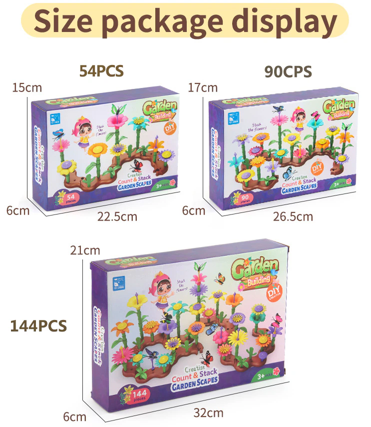 Flower Garden Building Toy (Includes Butterflies)