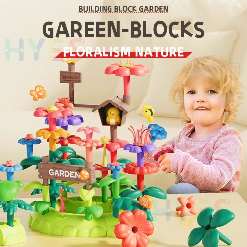 DIY Flower Building Blocks - (Birds + Flowers Set)