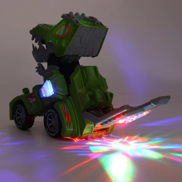 Electric Transforming Dinosaur Car