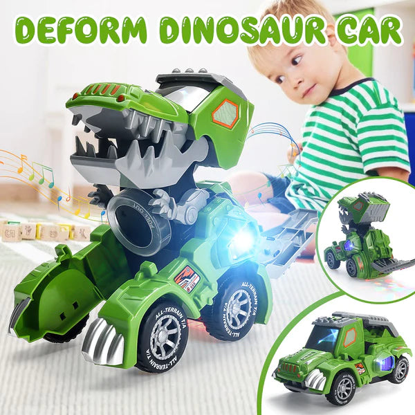 Electric Transforming Dinosaur Car