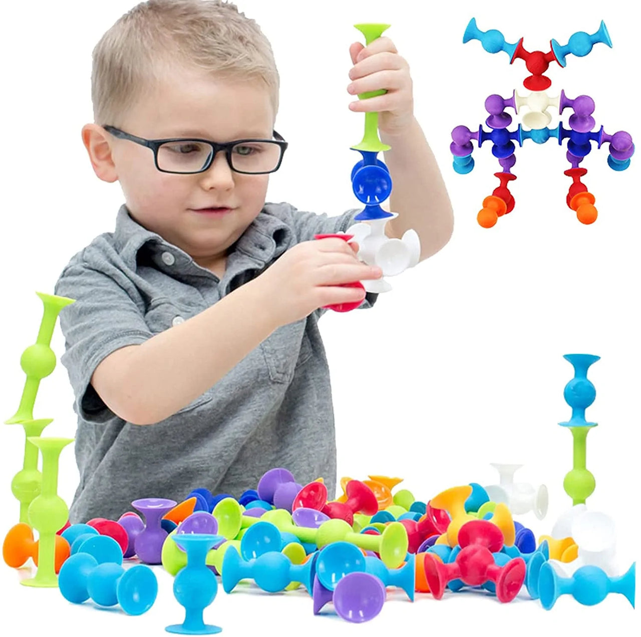 Pop & Squeeze - Suction Cup Building Toy