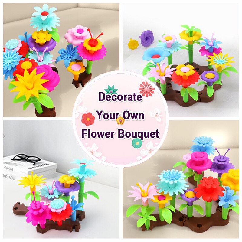 Flower Garden Building Toy (Includes Butterflies)