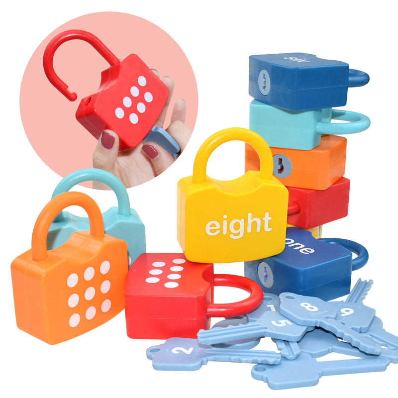 Alphabet & Numbers Learning Locks - Fine Motor Skills Toys