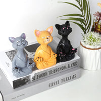 Thumbnail for Whimsical Buddha Cat Figurine