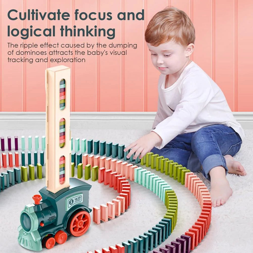 Electric Domino Train Toy