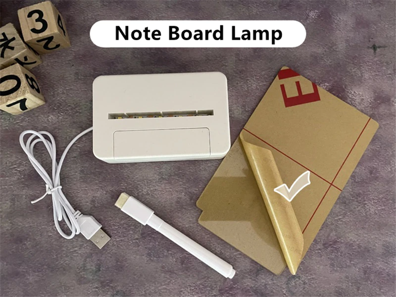 Rewritable Night Light LED Message Board