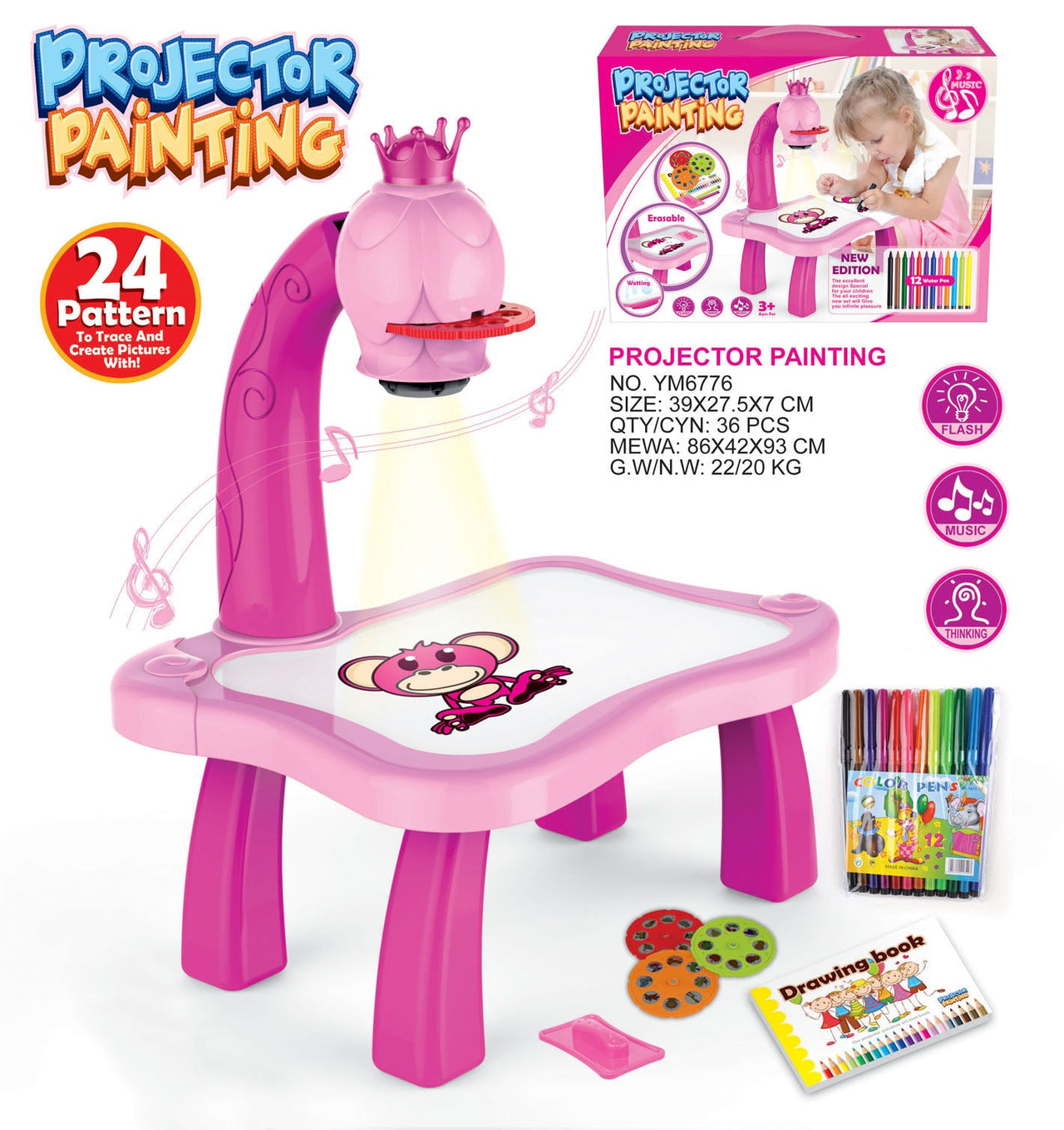 KidsPlay™ | Musical Art Drawing Projector