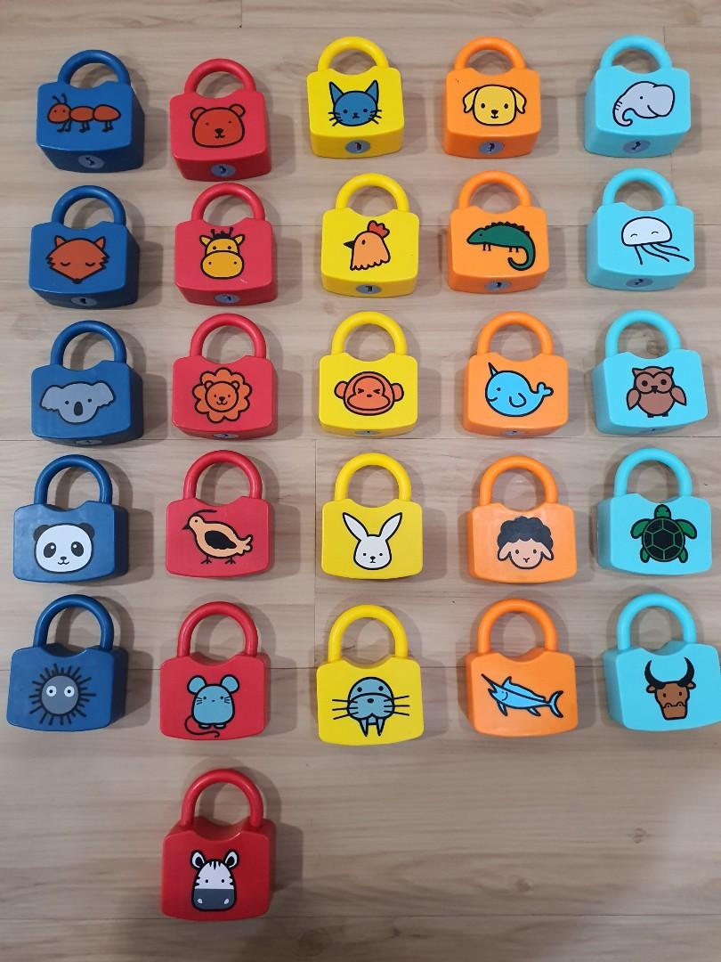 Alphabet & Numbers Learning Locks - Fine Motor Skills Toys