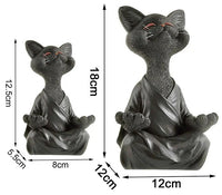 Thumbnail for Whimsical Buddha Cat Figurine